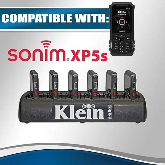 KLEIN KLEIN 6-Shot Slim Charger for Sonim XP5s Black — product photo