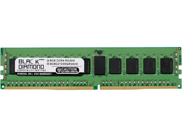 Black Diamond Memory Black Diamond Memory BD8G2133MQR26DE 8GB DDR4 2133 ECC Registered memory upgrade — product photo