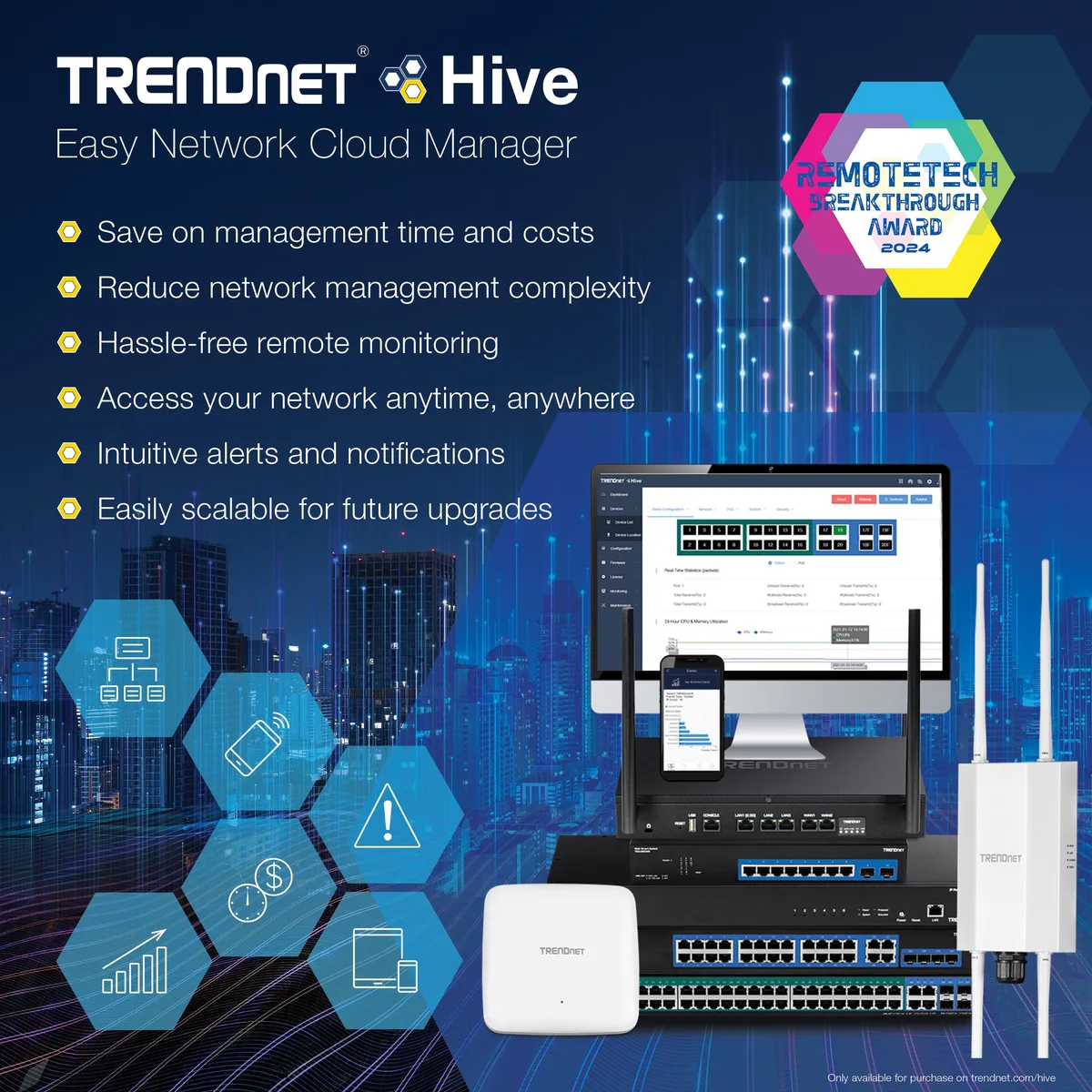 TRENDnet TRENDnet TEW-921DAP AX1800 WiFi 6 media bridge — product photo