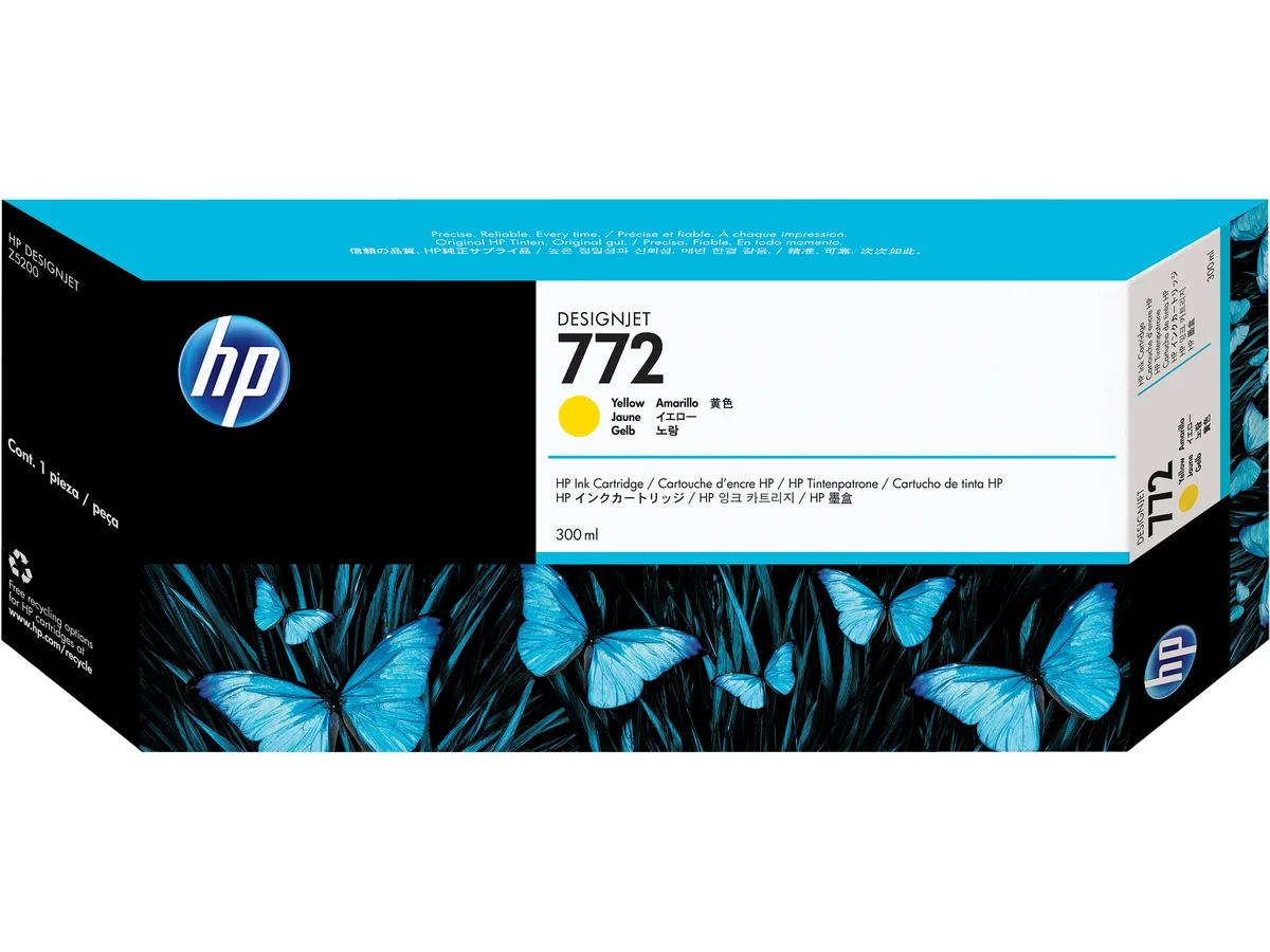 HP HP 772 CN630A Yellow Ink Cartridge 300 ml — product photo