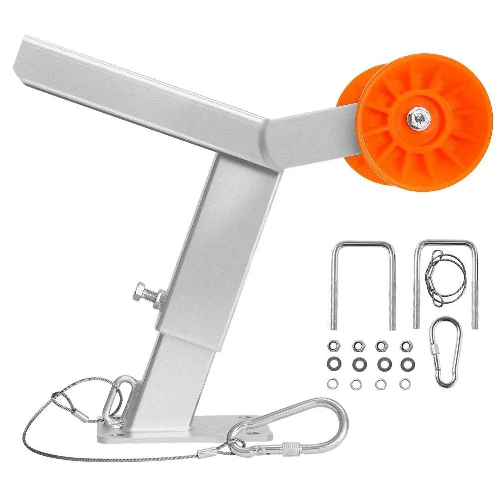 Galvanised steel boat trailer winch stand with adjustable height and PVC roller