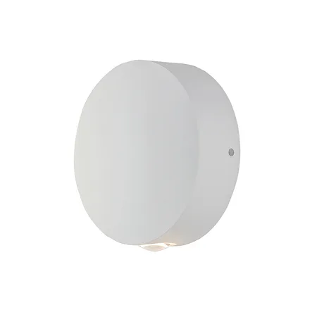 White aluminum wall sconce light kit 4.75 inches wide