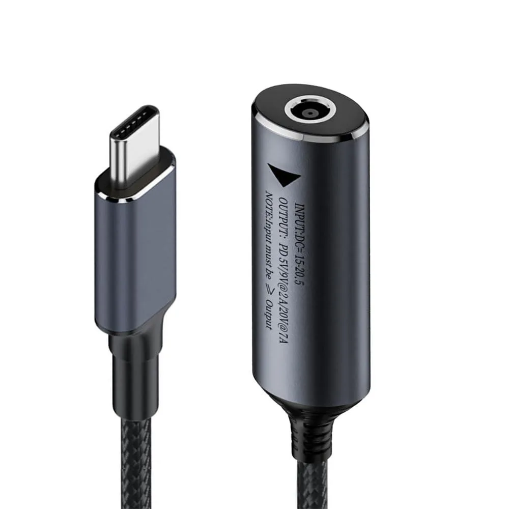 Fervit Fervit DC Jack 4.5x3.0mm to USB-C 140W Cable 18cm — product photo