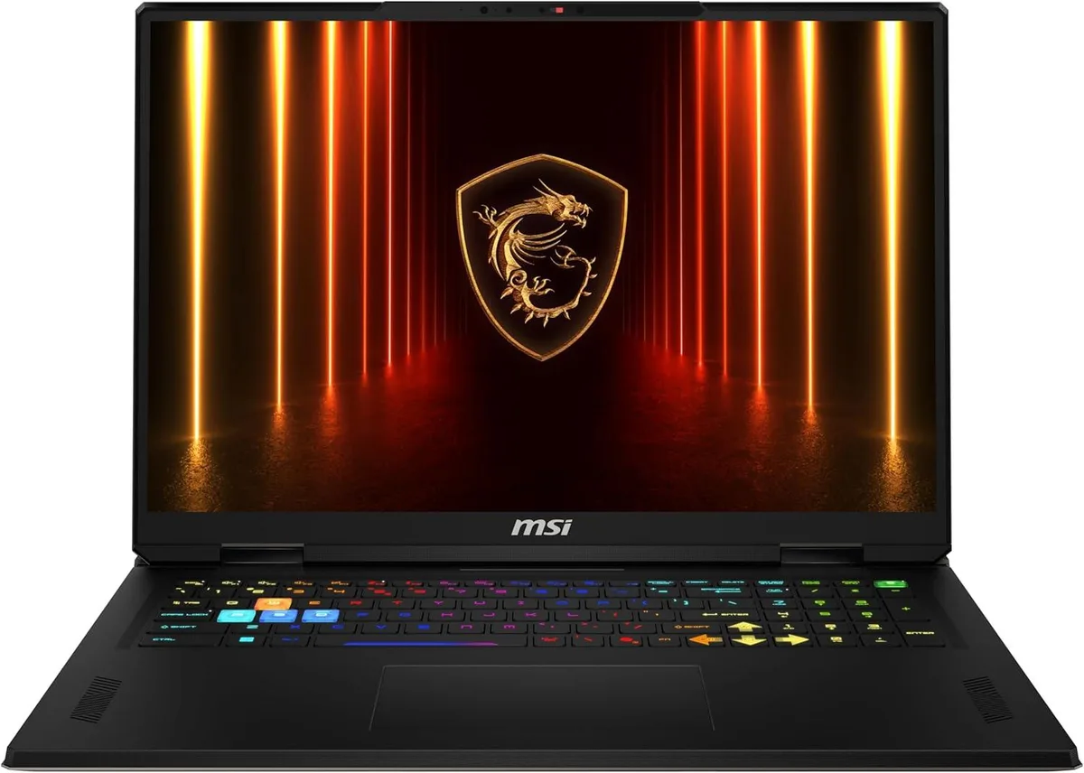 MSI MSI Vector A18 HX A9WIG-065US laptop AMD Ryzen 9 9955HX RTX 5080 32GB DDR5 1TB NVMe 18 240Hz QHD+ Gray — product photo