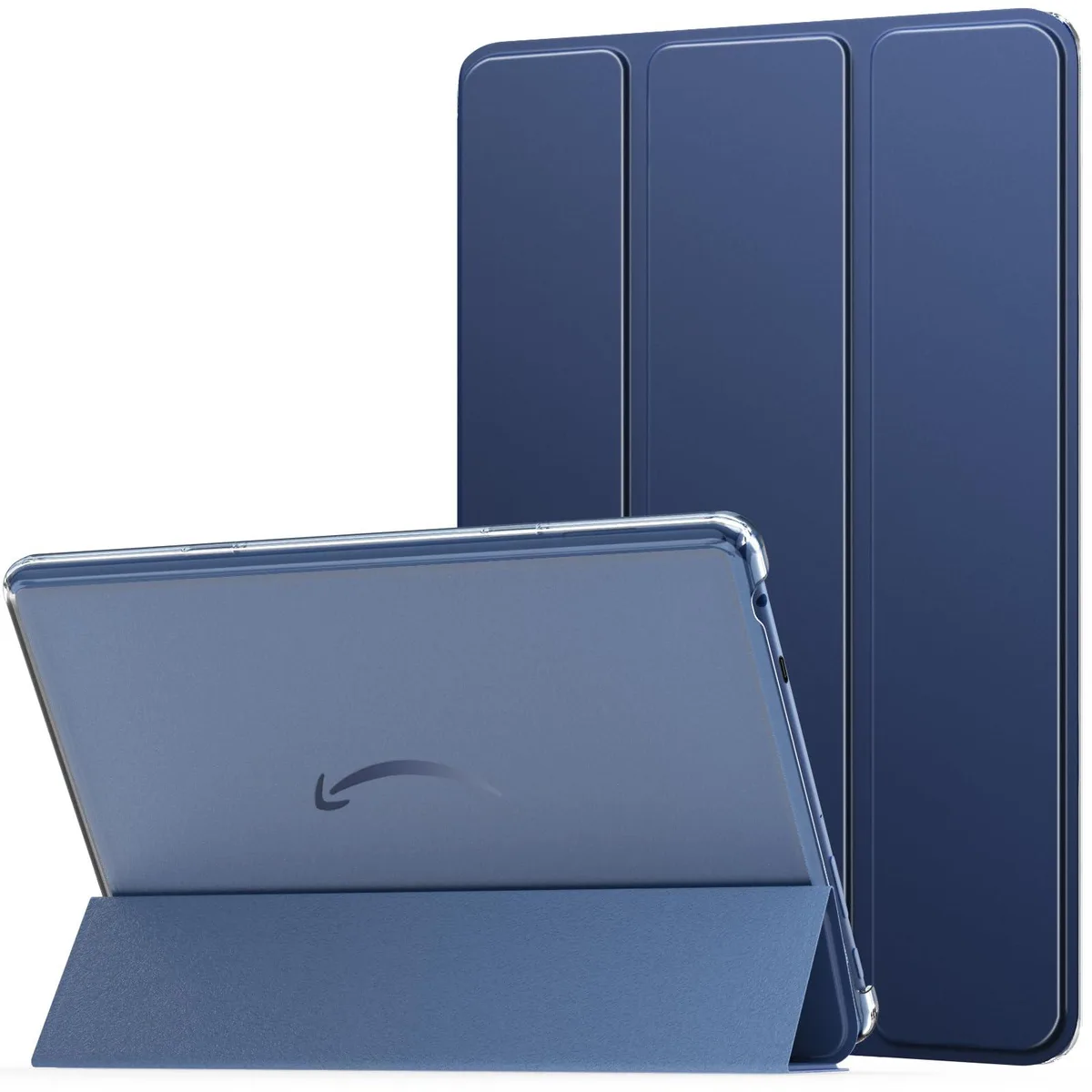  Amazon P840401404034 PU Leather Trifold Stand Cover Navy Blue — product photo