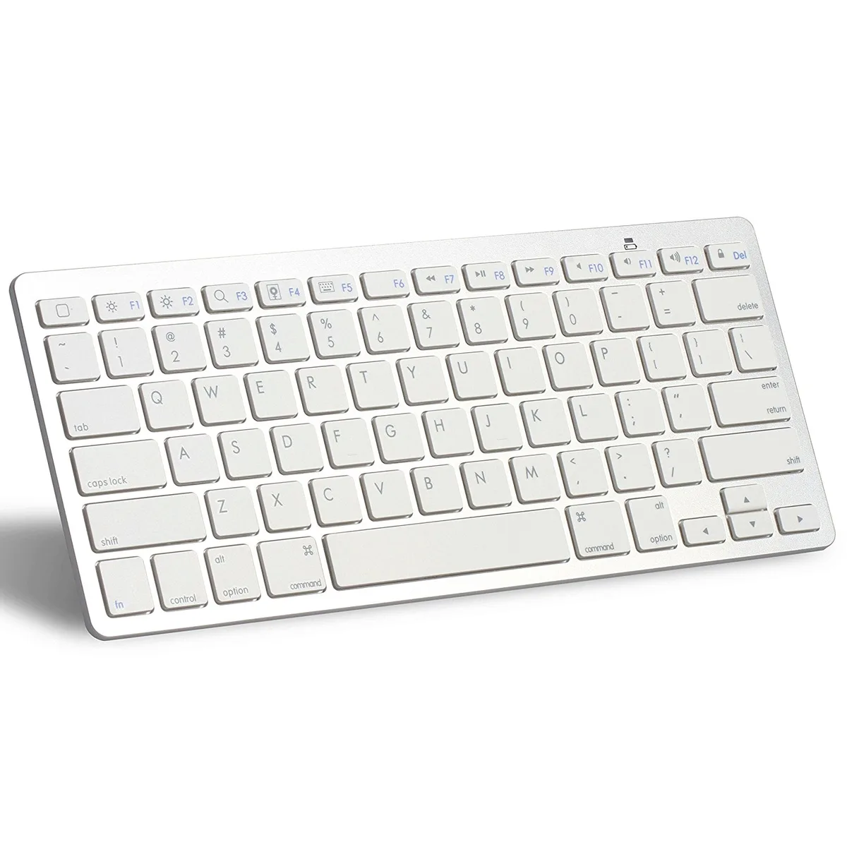 LUOM LUOM Bluetooth 3.0 Ultra-Slim Keyboard White 78 keys 13 hotkeys 285x120x6 mm 282g 10m range — product photo