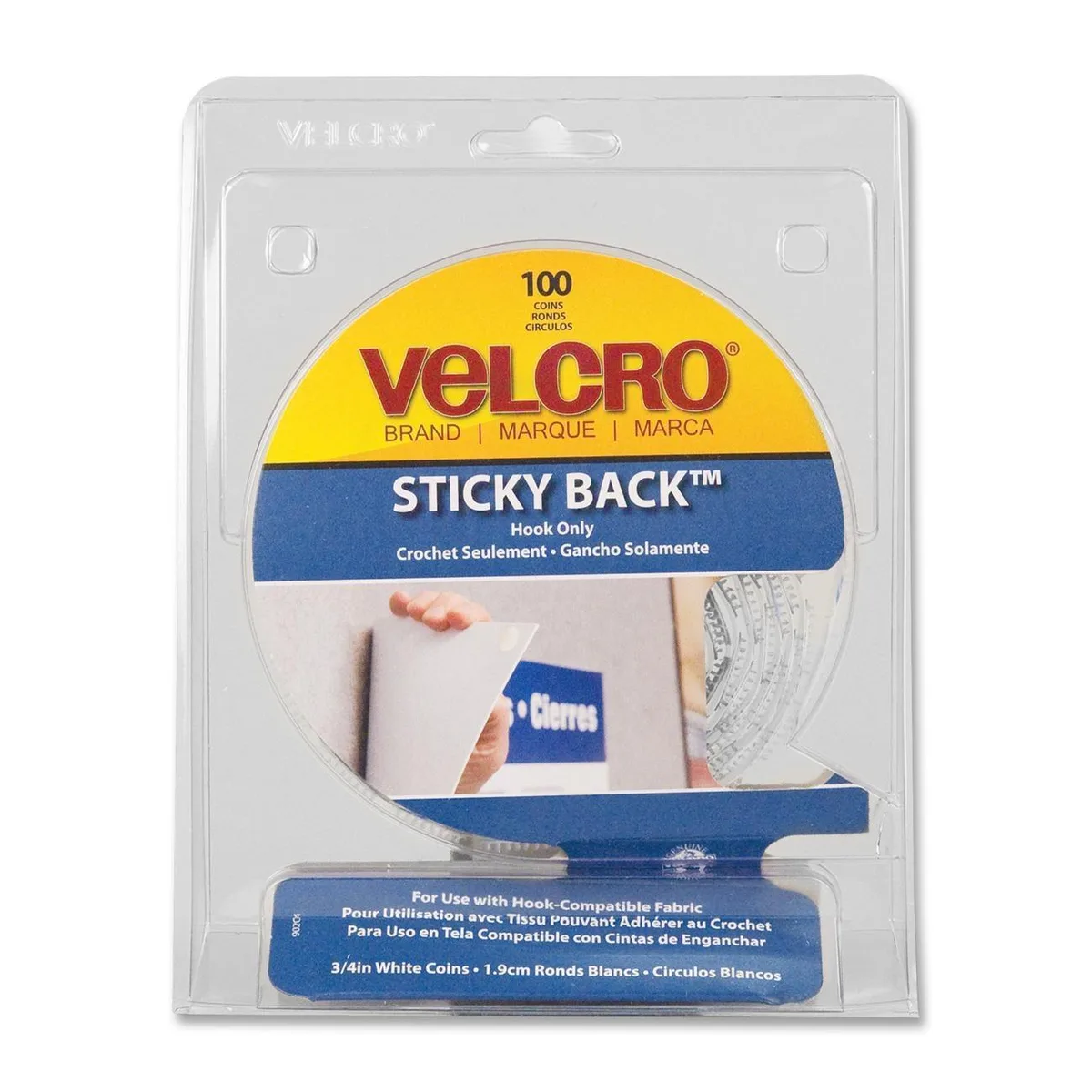 Velcro Velcro 90204 adhesive round coins 100 pack — product photo