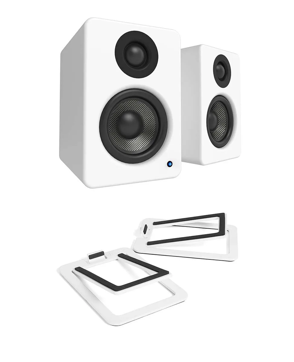 Kanto Kanto YU2MW Matte White Home Audio Speaker Pair with S2W Stands — product photo