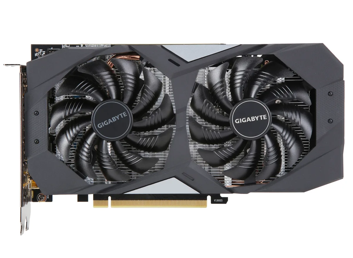 GIGABYTE GIGABYTE GV-N1660OC-6GD GeForce GTX 1660 OC 6GB graphics card — product photo