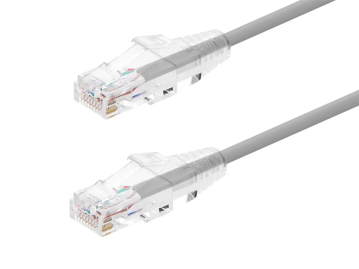 Monoprice Inc. Monoprice Inc. 113524 Cat6 network ethernet cable 2 ft Gray 28AWG 550MHz .149in — product photo