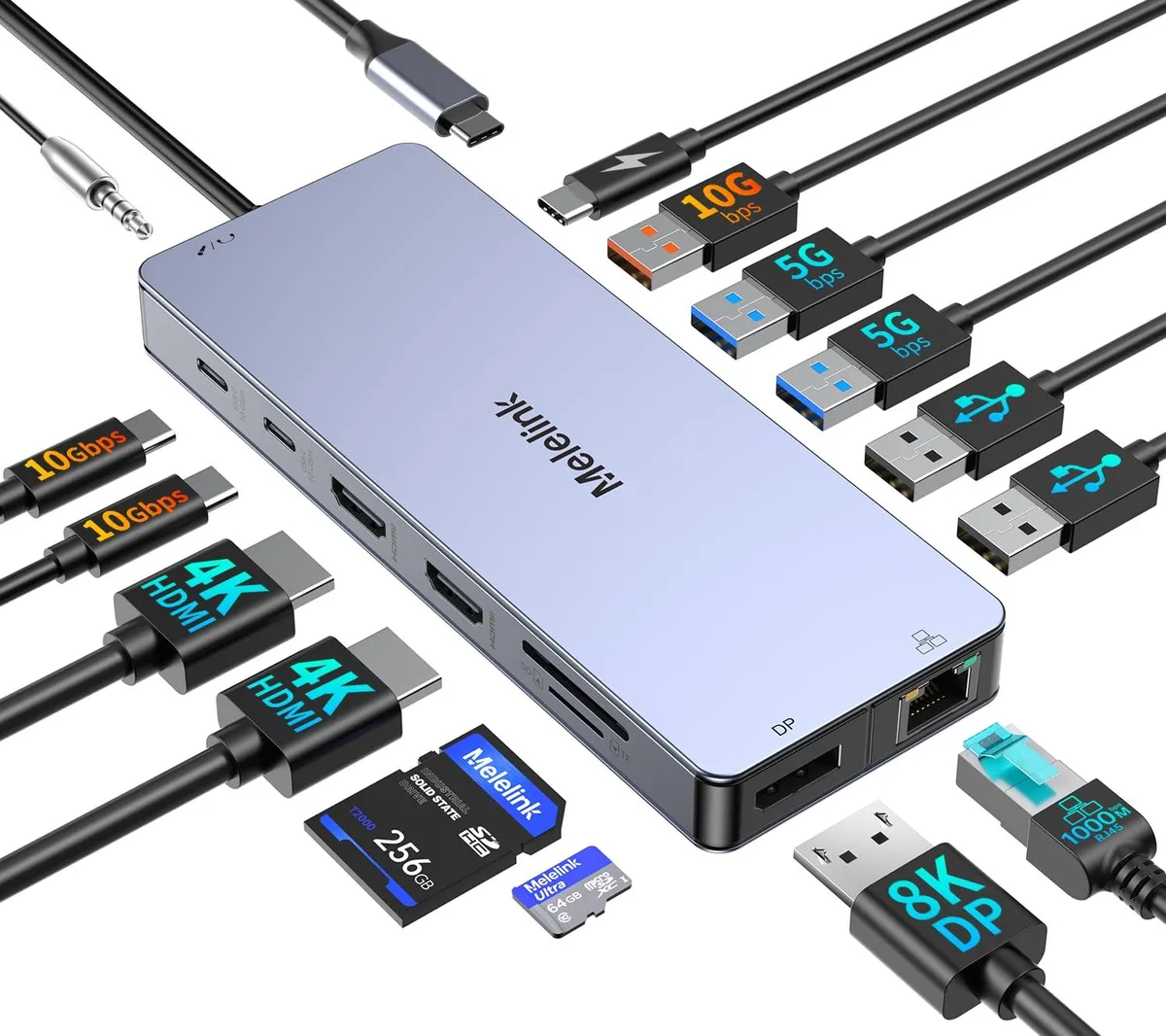  Belkin Melelink 15-in-1 USB-C Docking Station Black — product photo
