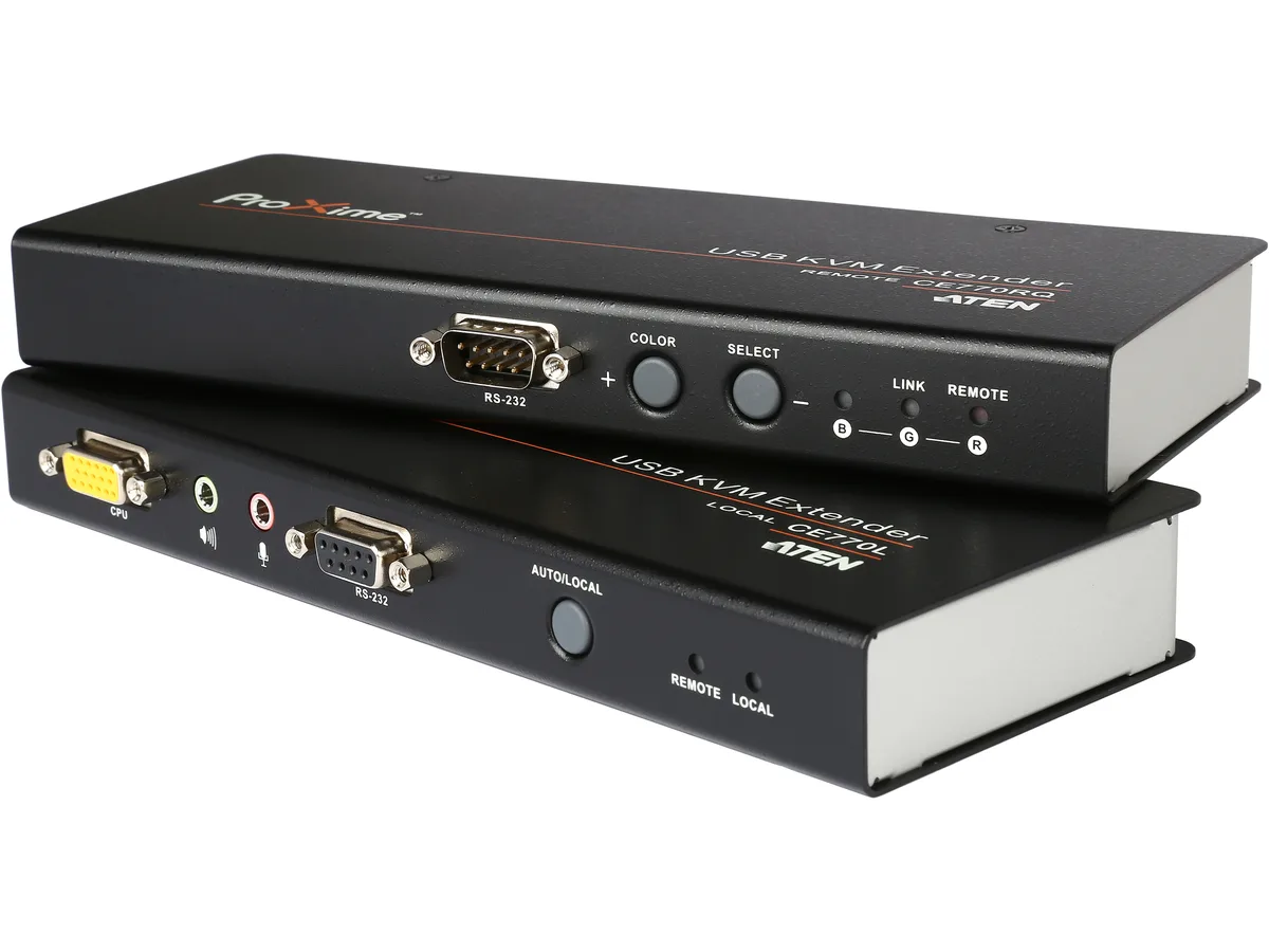 ATEN ATEN CE770 2-port KVM switch 1920x1200 900 ft — product photo