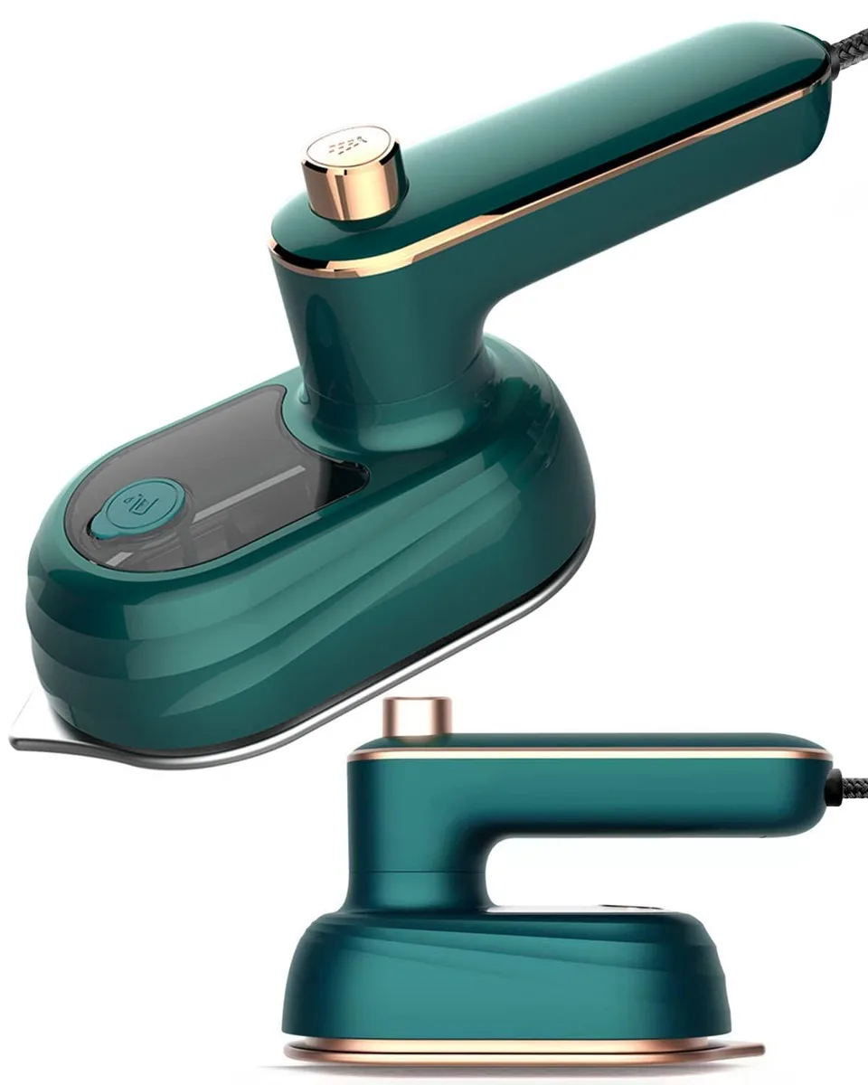 Rumexeng-23456 Mini Travel Iron Green 33W 240V 50ml 180° Handle — product photo