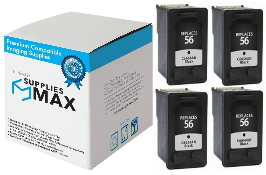 SuppliesMax SuppliesMax HP CD945FN Black Inkjet Cartridge 4 Pack 450 Pages — product photo