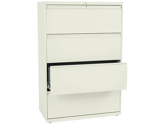 HON HON 884LL 800 Series Four-Drawer Lateral File 36w 53h Putty office furniture — product photo