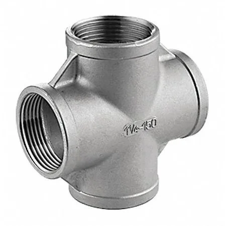 Value Brand Value Brand 400X111N020 Cross 2" Threaded 304 SS — product photo