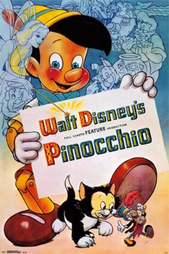 Pinocchio one-sheet poster print 24 by 36 inches