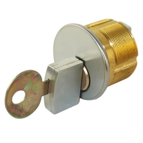 Kaba Group Kaba Group 41651SC1-26D 15/16" Satin Chrome Mortise Turn Knob Cylinder Door Lock — product photo