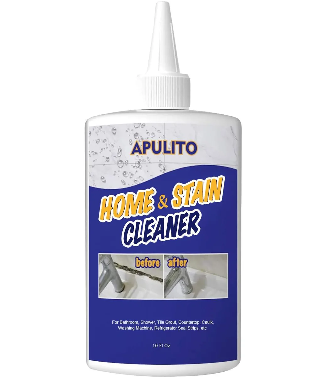 Blue 10 fl oz gel cleaner bottle with white cap