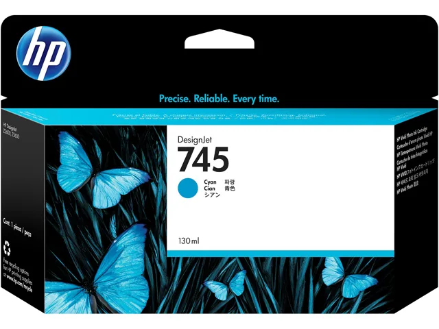 HP HP F9J97A 745 DesignJet Cyan Ink Cartridge 130ml — product photo
