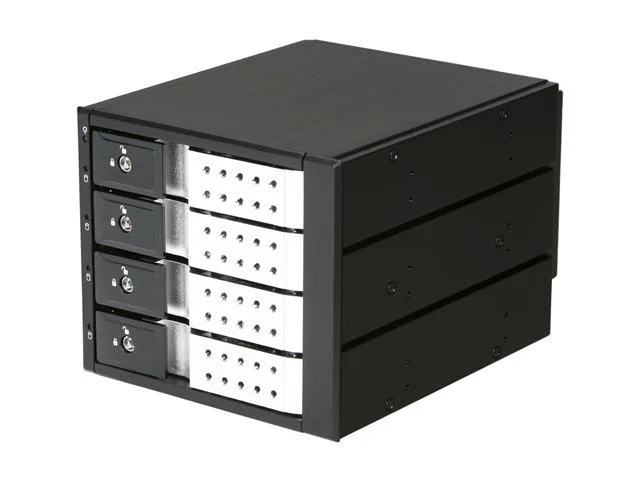 iStarUSA Inc. iStarUSA Inc. BPN-DE340SS-SILVER 3×5.25″→4×3.5″ SAS/SATA Hot-Swap Cage server accessory — product photo