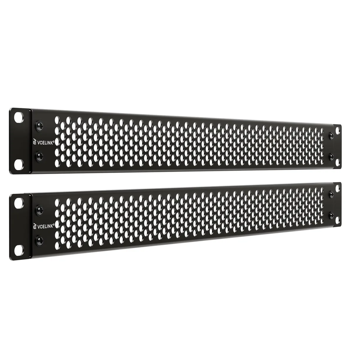  VCELINK P184 1U Ventilated Blank Panel 19in 2-Pack Black — product photo