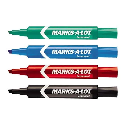 Avery Avery 7887 Marks-A-Lot Permanent Marker Chisel Tip Red 12 Pack — product photo