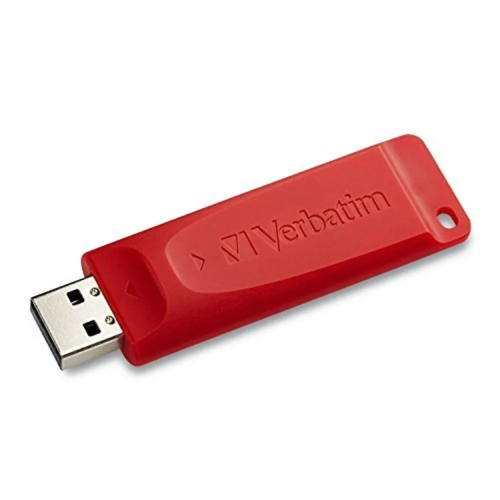 VERBATIM Verbatim Store 'n' Go 128GB USB 2.0 Flash Drive Red 98525 — product photo