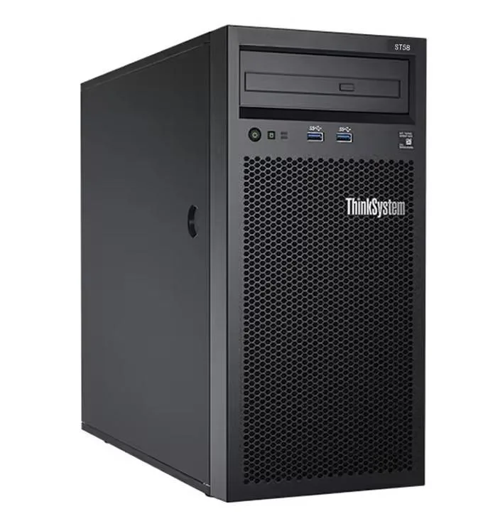 Lenovo Lenovo ThinkSystem ST558 Tower Server 2x Xeon Silver 4210 128GB DDR4 2TB SSD 24TB HDD NVIDIA NVS 315 — product photo