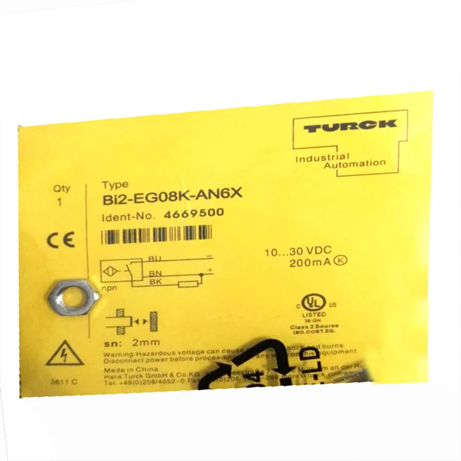 Turck Turck BI2-EG08K-AN6X 4669500 inductive sensor NPN M8×1 10-30 VDC 56 g — product photo