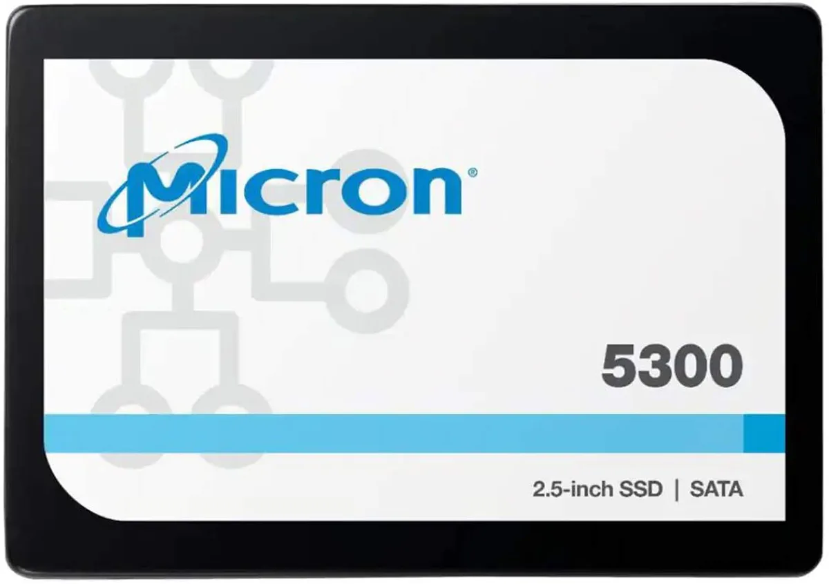 Micron Technology, Inc. Micron Technology, Inc. MTFDDAK1T9TDT-1AW1ZABYY 5300 MAX 1.92TB 2.5" SATA enterprise SSD — product photo