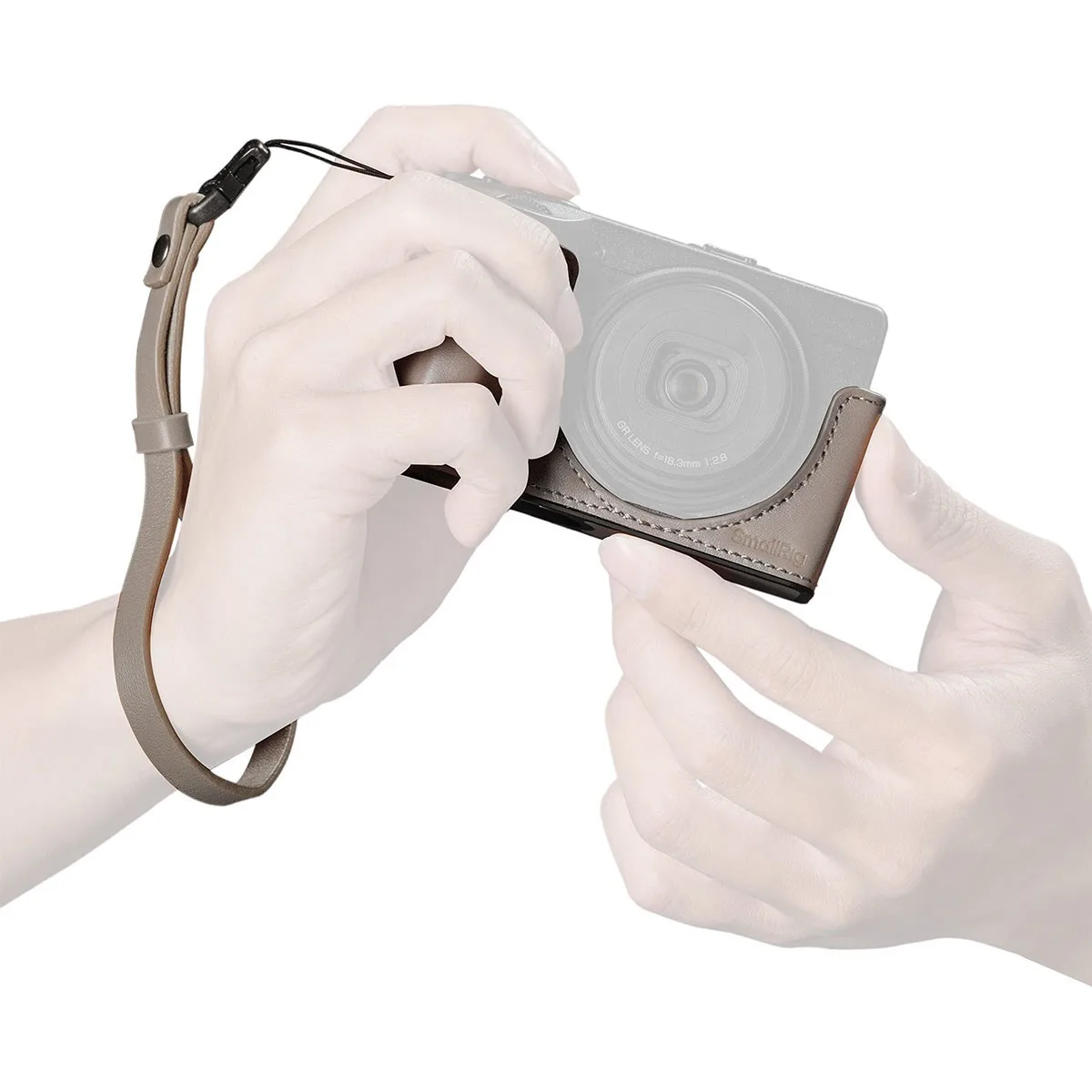 SmallRig SmallRig 5677 leather half case for Ricoh GR IV grey — product photo