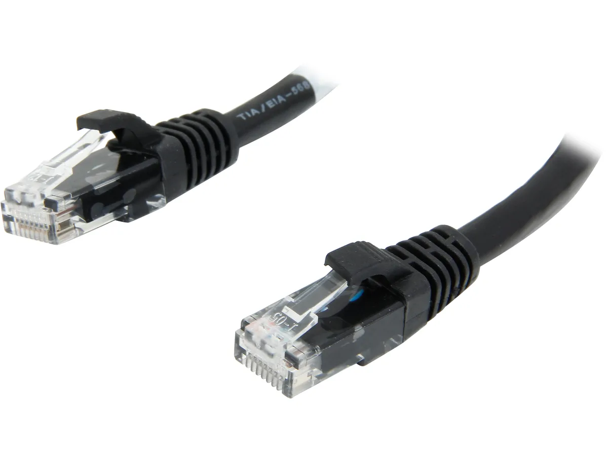 Cables To Go Cables To Go 03986 Cat6 network ethernet cable 12 ft Black — product photo