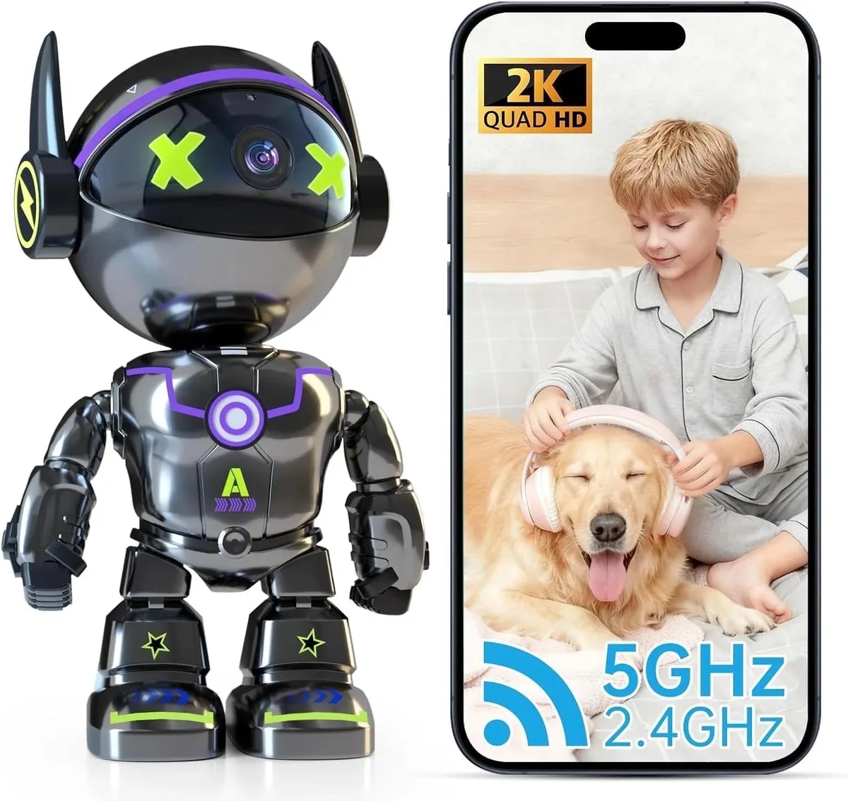 Picturesky Picturesky 2K Indoor Wireless Surveillance 360° 110° 2.4/5G .81 lb — product photo