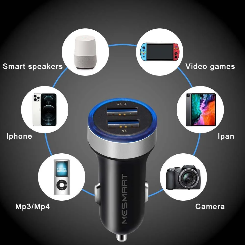 MESMART MESMART 18W Dual USB-C Car Charger 100 Piece 2026 Upgrade — product photo