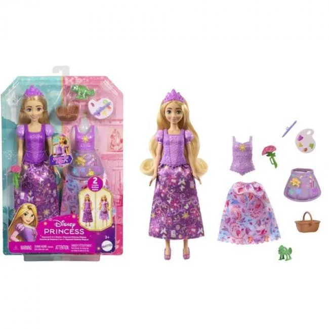 Mattel Mattel Disney Princess Rapunzel 2-in-1 Stories Fashion Doll JBG09 9 accessories — product photo