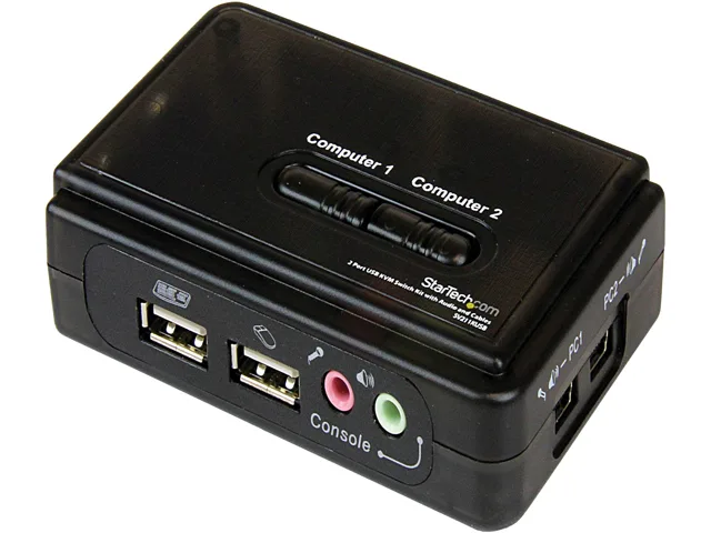 STARTECH STARTECH SV211KUSB 2-Port USB VGA KVM Switch with Audio — product photo