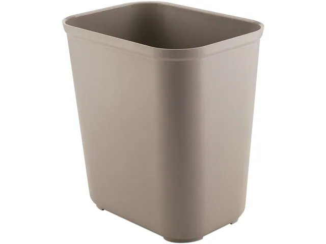 Rubbermaid Commercial Rubbermaid Commercial 254300BGCT 28 Quart Fire Resistant Wastebasket Beige 6 Pack — product photo