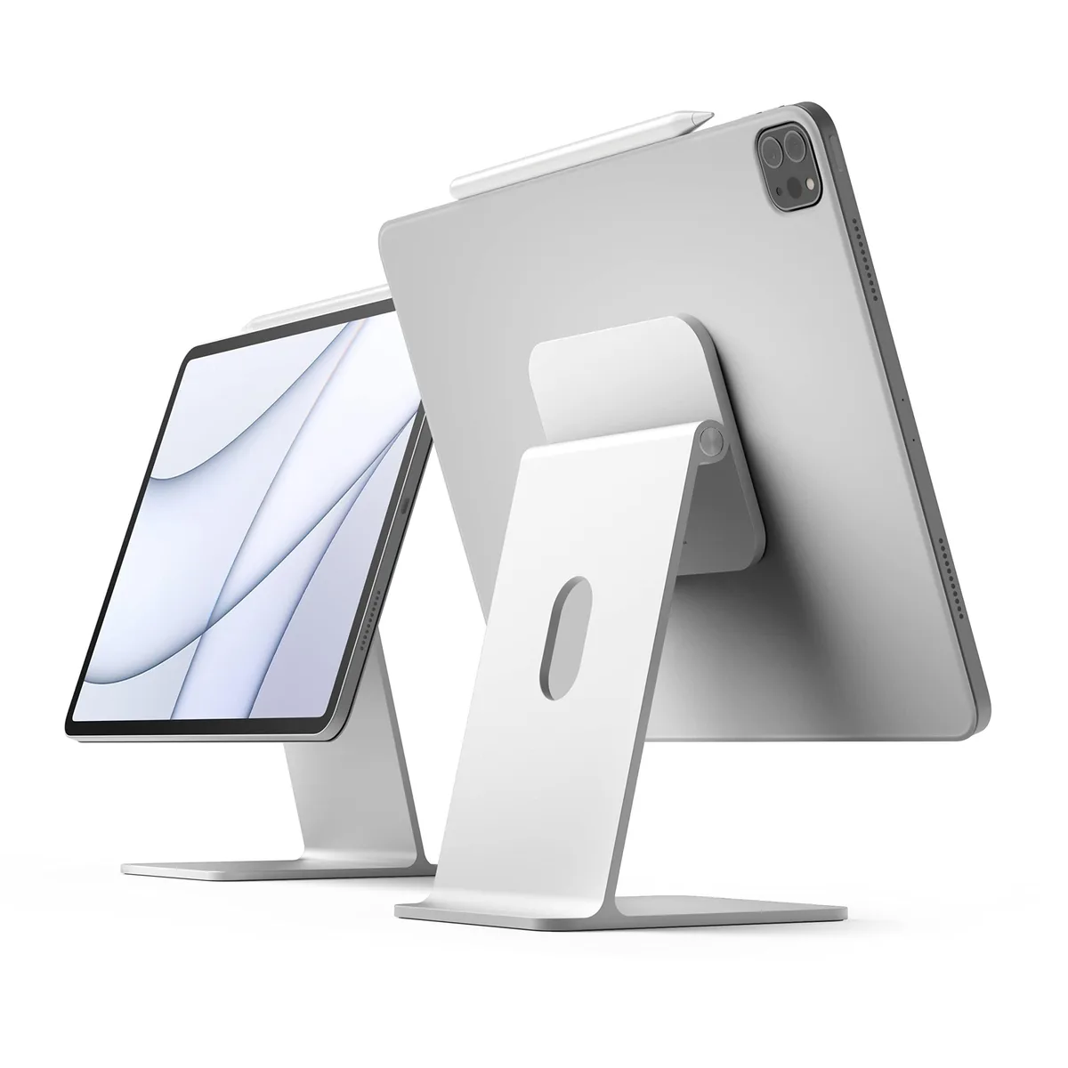 elago elago Premium Magnetic Stand Silver 2 in 1 accessory — product photo