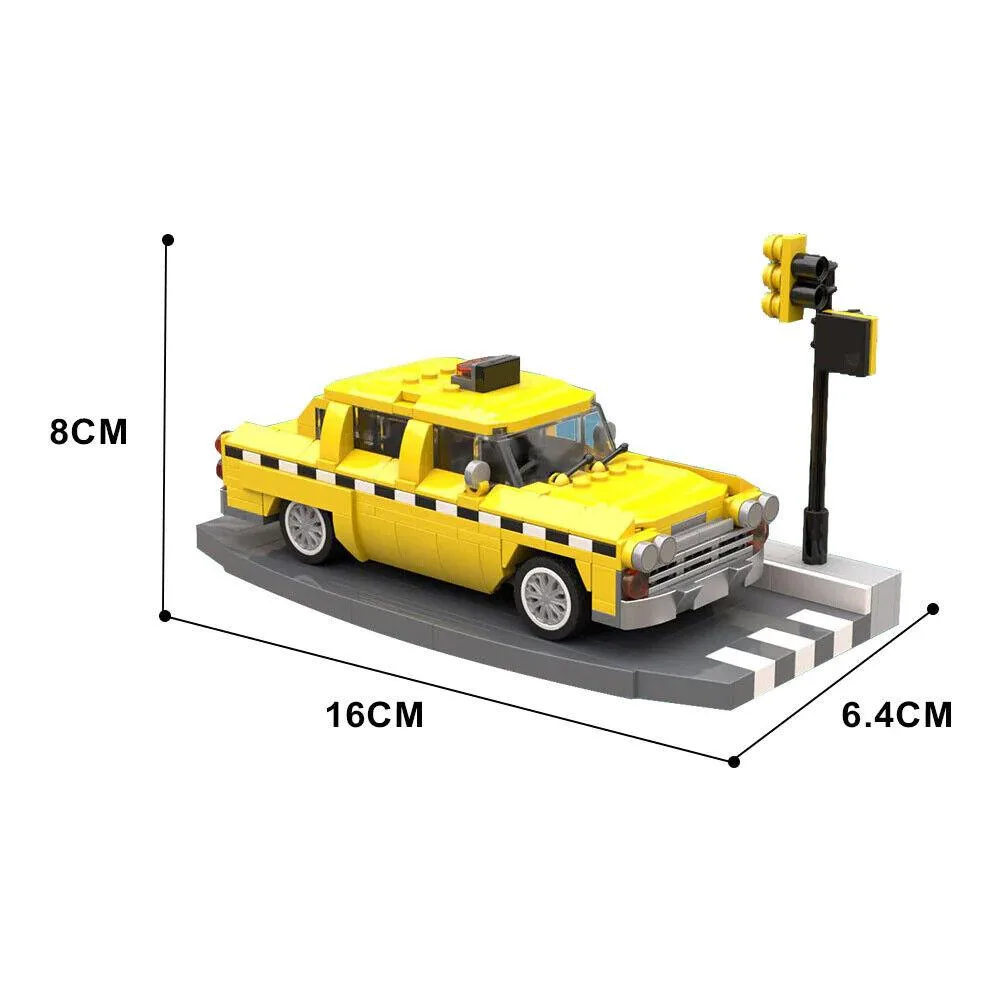 ZITIANYOUBUILD ZITIANYOUBUILD MOC-121497 Yellow Taxi 404 Parts Educational Building Set — product photo