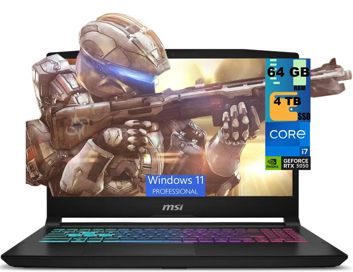 MSI MSI Katana 15 15.6" FHD 144Hz i7-14650HX RTX 5050 64GB 4TB gaming laptop — product photo