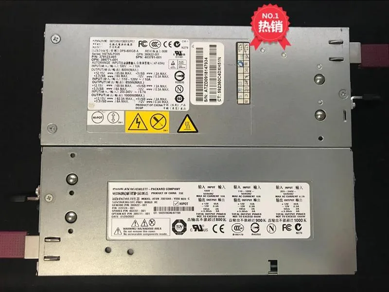 KHACHIMO KHACHIMO DL380G5 1000W Server Power Supply DPS-800GB A379123-001 82A12V — product photo