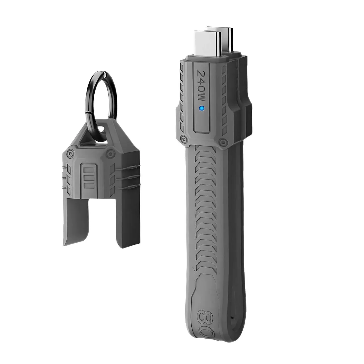 Fervit Fervit USB5.0 80Gbps 240W 16K Flat Slim FPC Cable Grey 13cm — product photo