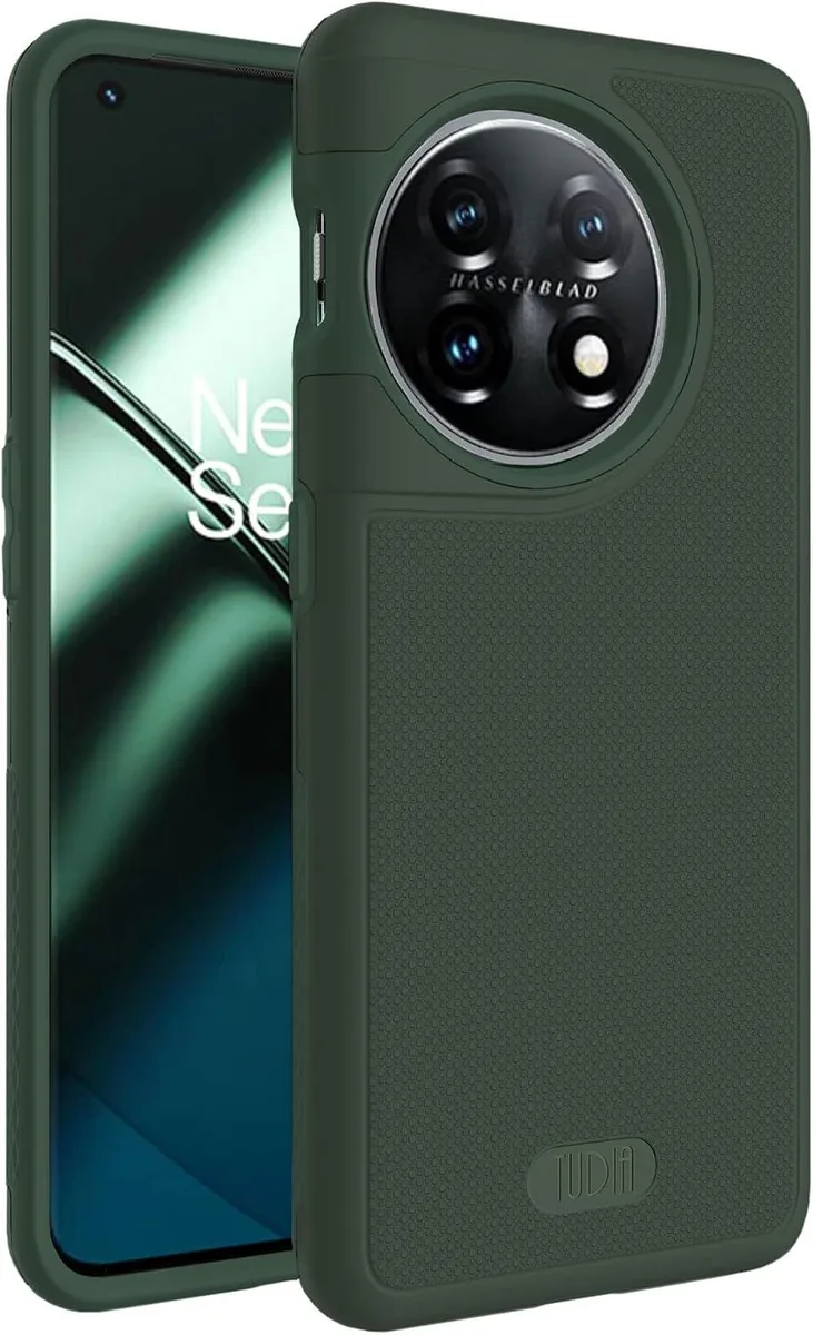 Transcend Transcend DualShield Grip Case for OnePlus 11 5G (2023) Pine Green — product photo