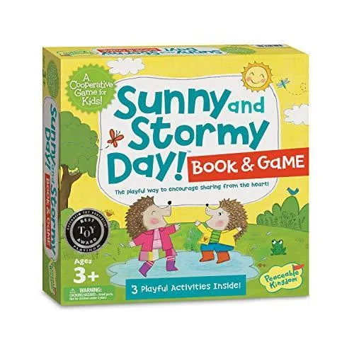 Peaceable Kingdom Peaceable Kingdom Sunny and Stormy Day Cooperative Sharing Game — product photo