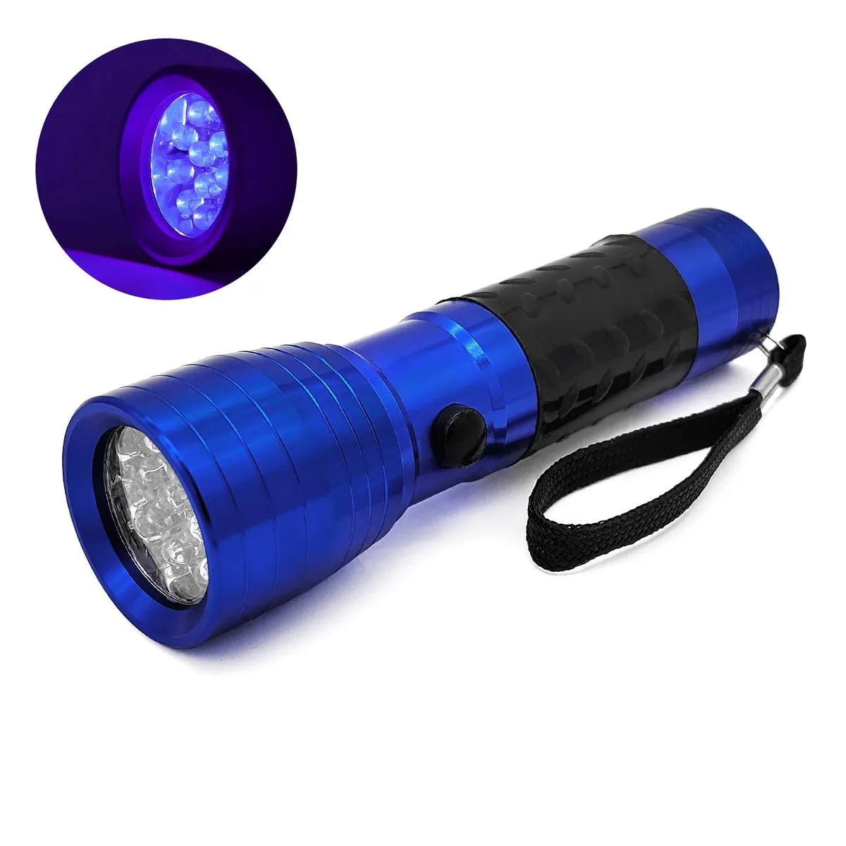 QLEE QLEE 14 LED UV Flashlight 365nm-395nm Black — product photo