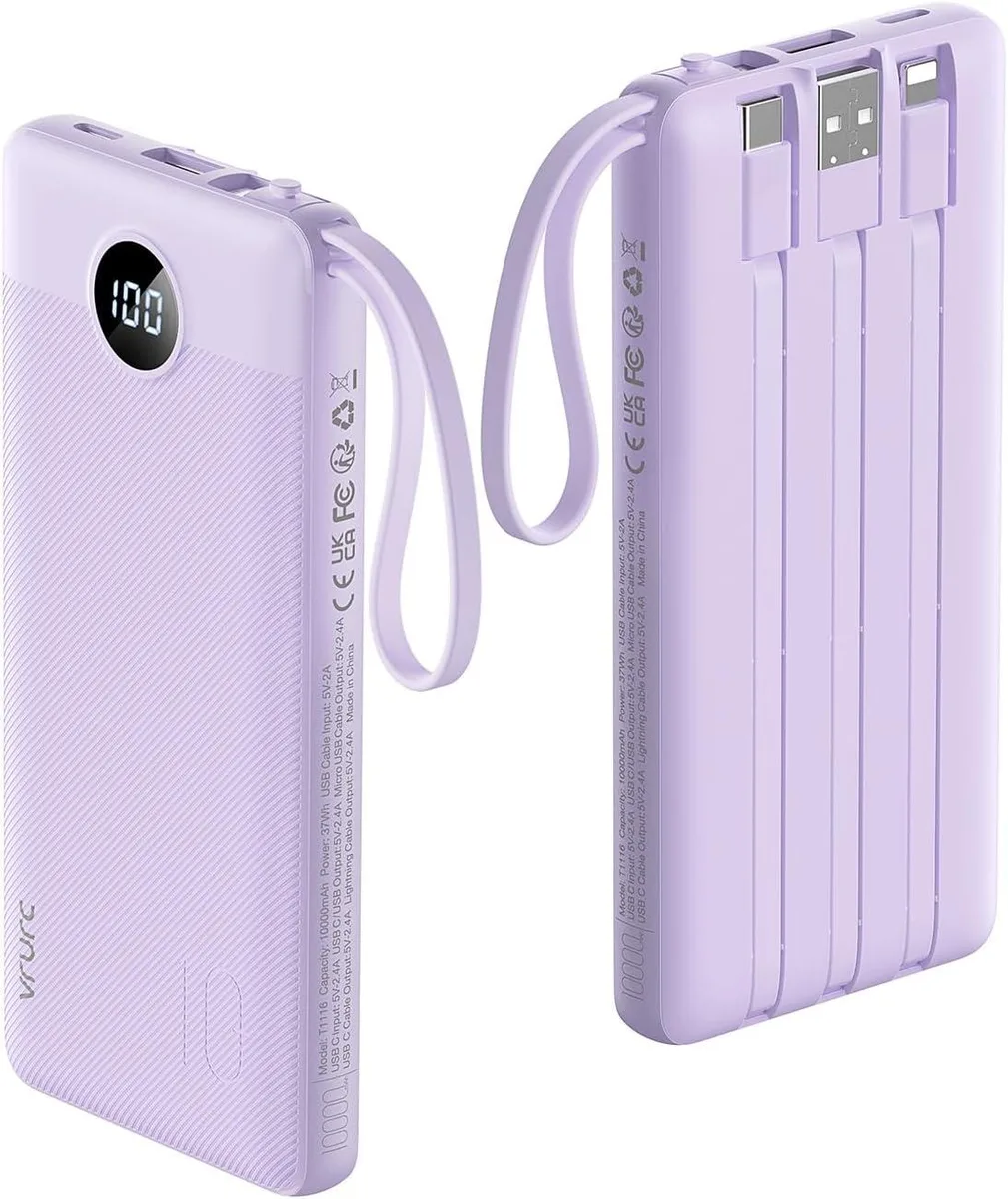 WOOJONG WOOJONG 10000mAh Power Bank Lavender — product photo