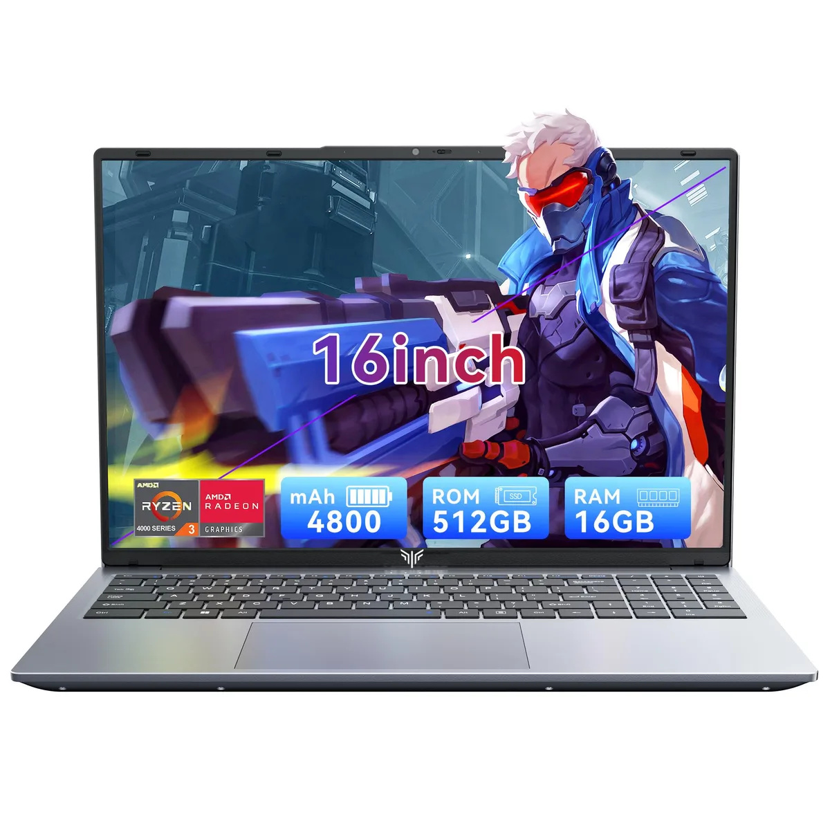 ACEMAGIC ACEMAGIC 16.1" AMD Ryzen 3 4300U 16GB 512GB SSD laptop Graphite Gray — product photo