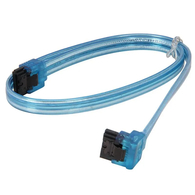 EN-Labs EN-Labs SATA18UVBL90 18" SATA III 90° to 180° locking cable UV Blue — product photo