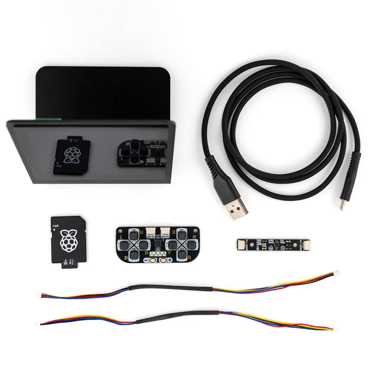 Pimoroni Pimoroni Presto Starter Kit RP2350 4" touchscreen black aluminium stand RGB — product photo